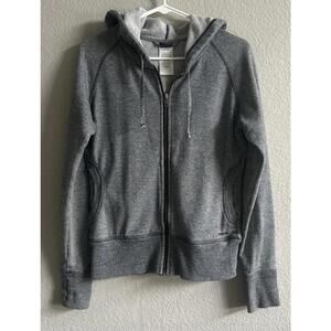 Patagonia Gray Full-Zip Hoodie Sweatshirt, Womens size small.